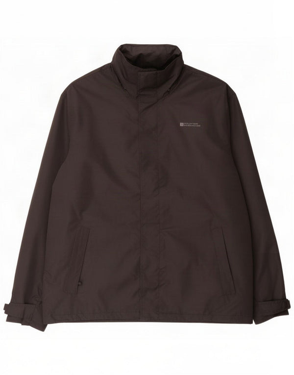 Mountain Warehouse Mens Rain Jacket UK 42 XL Black Polyester