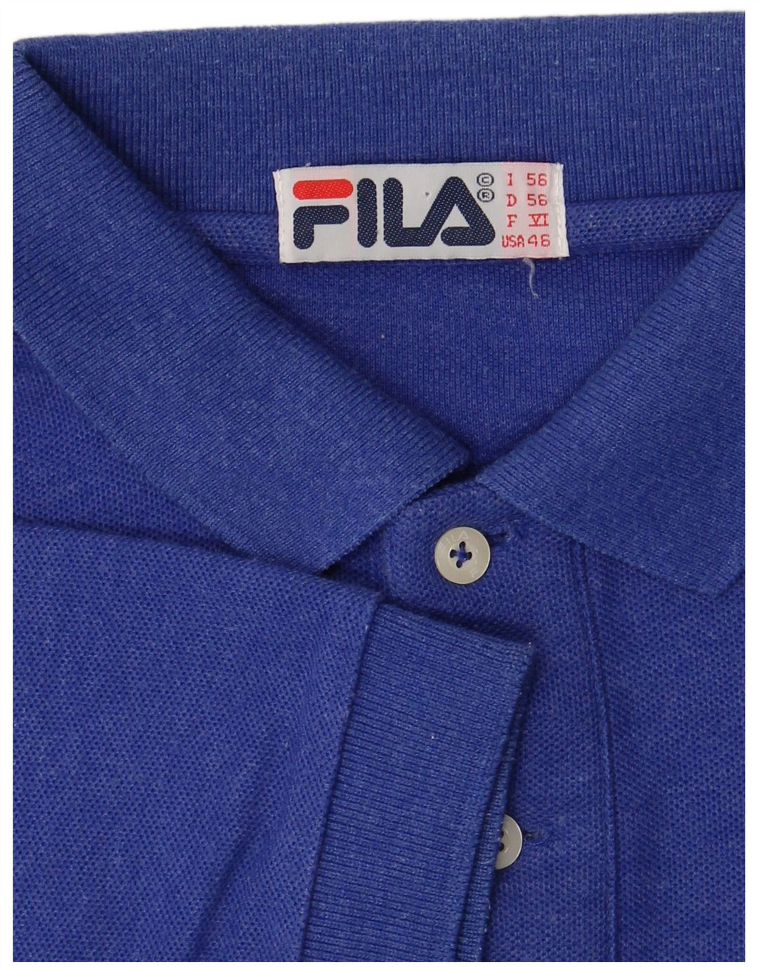 Мужская рубашка поло Fila IT 56 2XL синяя
