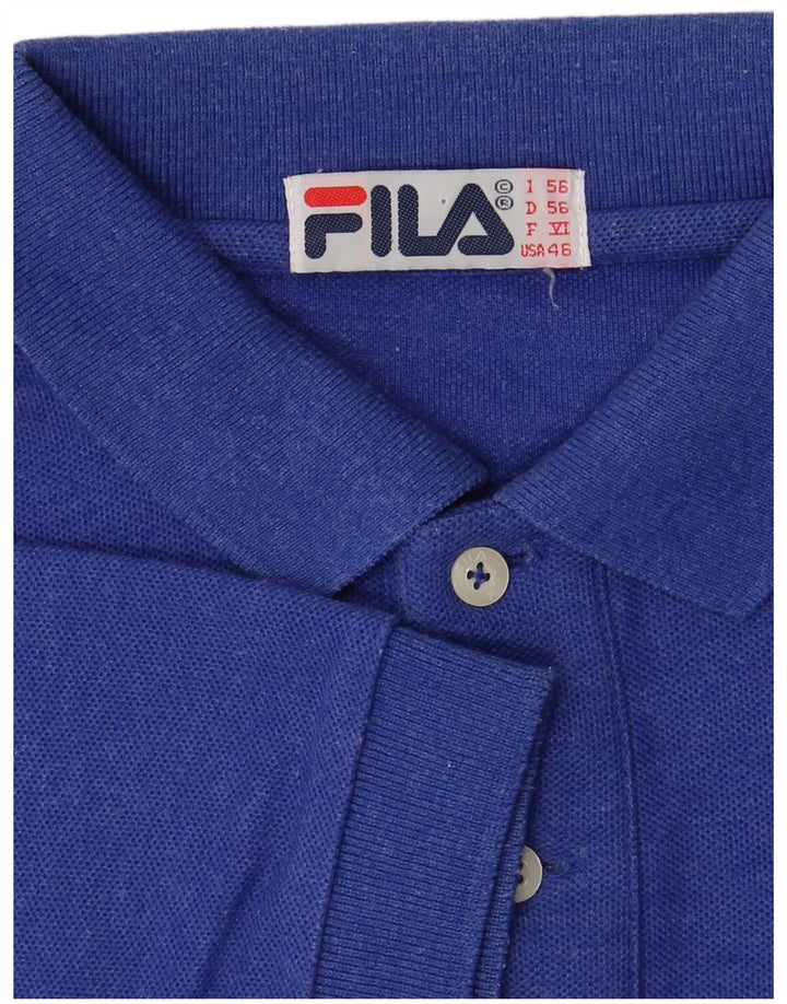 Мужская рубашка поло Fila IT 56 2XL синяя