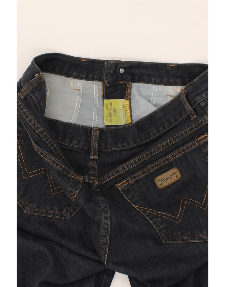 Мужские прямые джинсы WRANGLER W32 L30 темно-синие, хлопок
