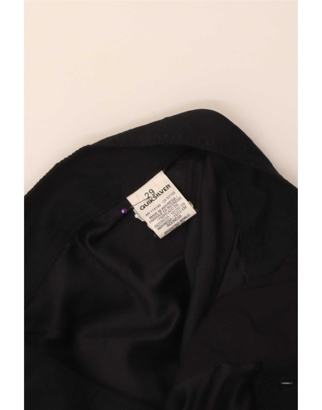 Мужские шорты для плавания Quiksilver с рисунком, маленькие черные из полиэстера