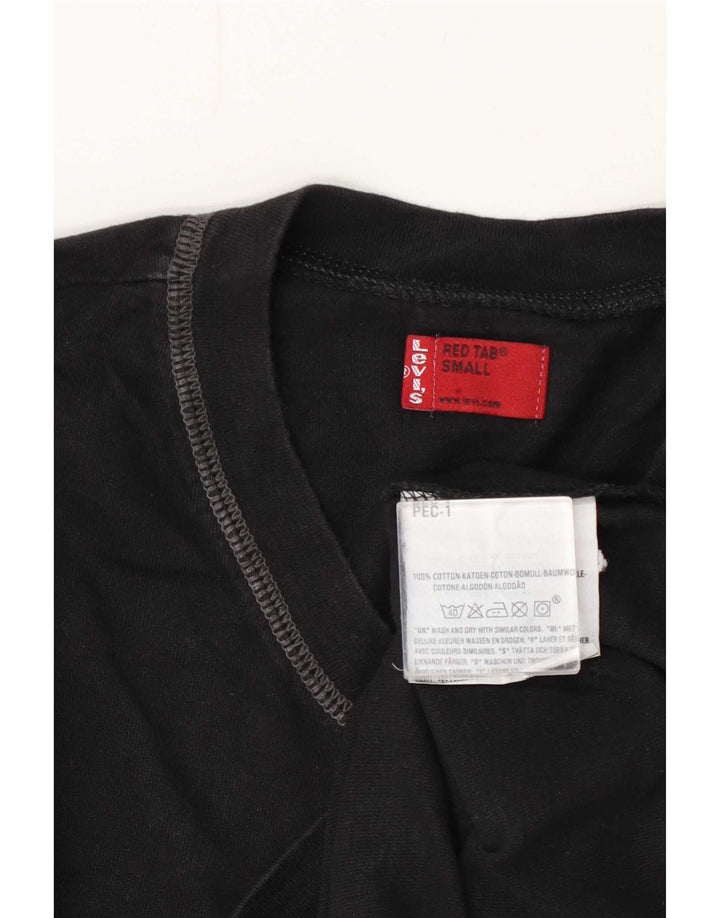 Мужской топ Levi's с длинным рукавом, маленький черный хлопок