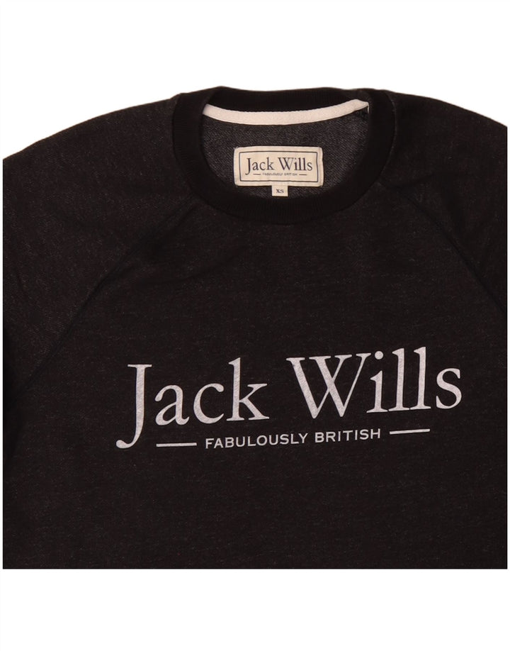 JACK WILLS Мужской свитшот с рисунком XS Черный