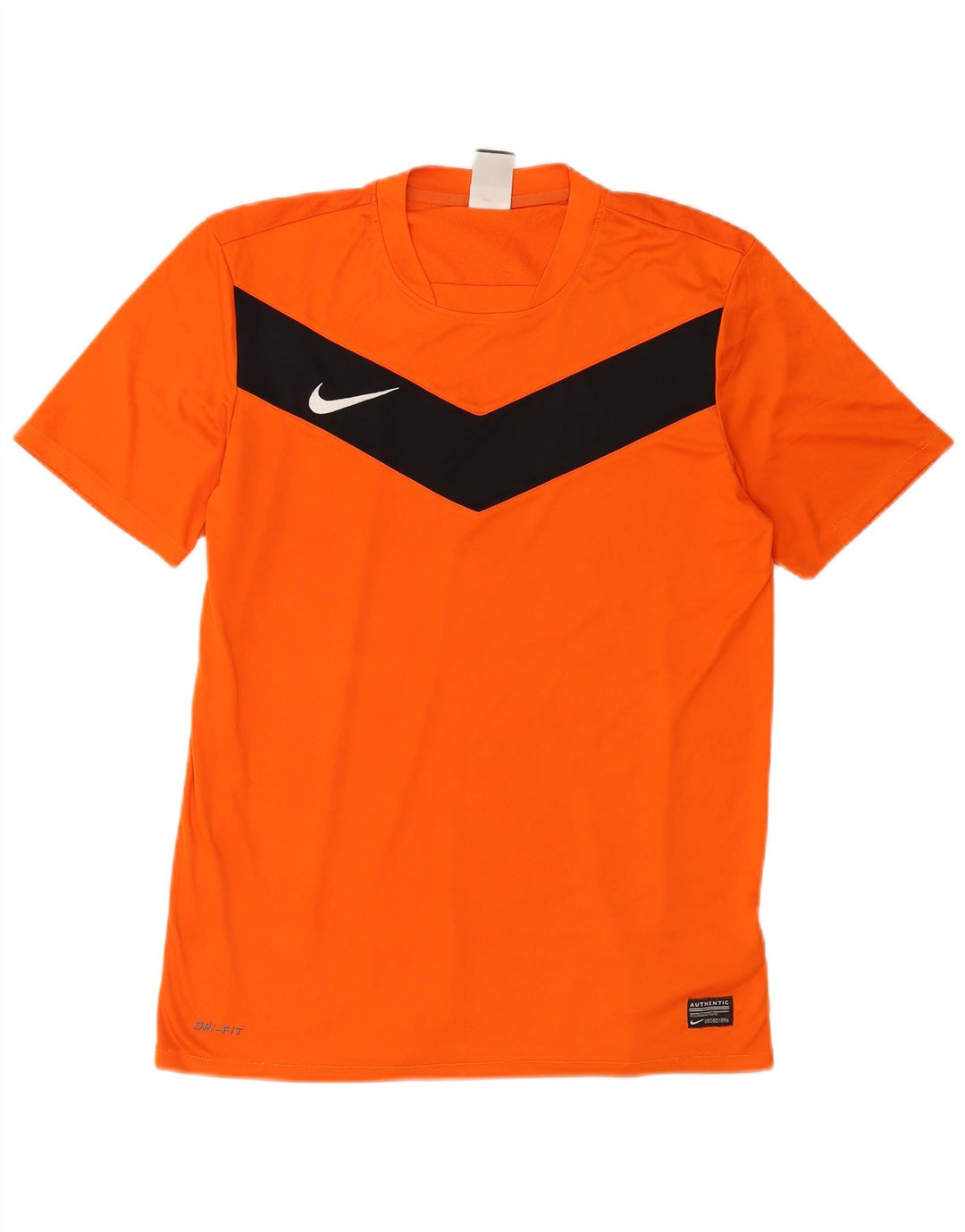 Мужская футболка Nike Top из полиэстера с цветными блоками среднего оранжевого цвета