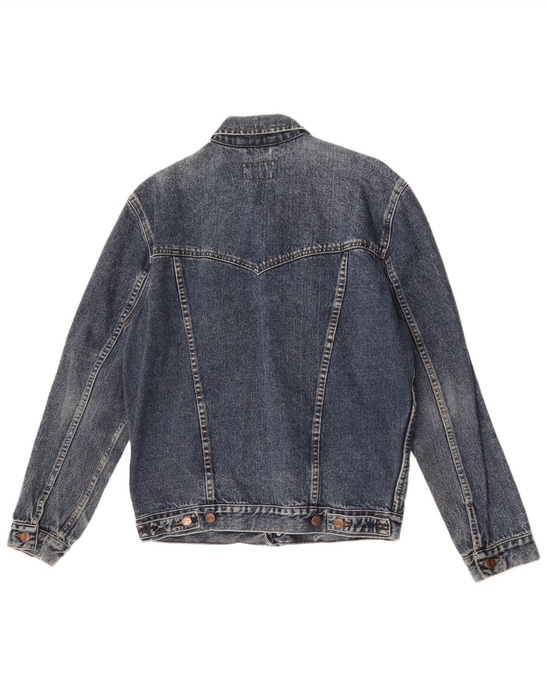 Мужская джинсовая куртка Wrangler UK 38, хлопок среднего синего цвета