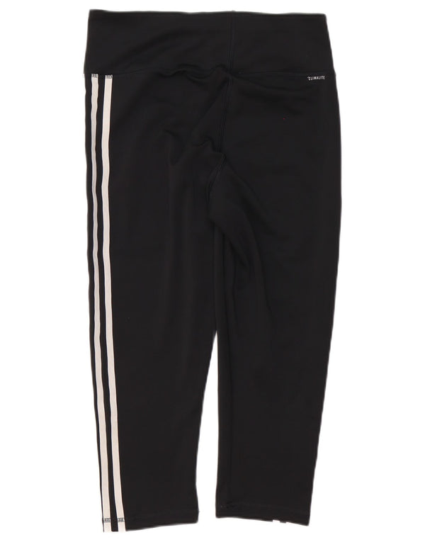 Женские леггинсы-капри Adidas Climalite UK 12/14, средний черный полиэстер