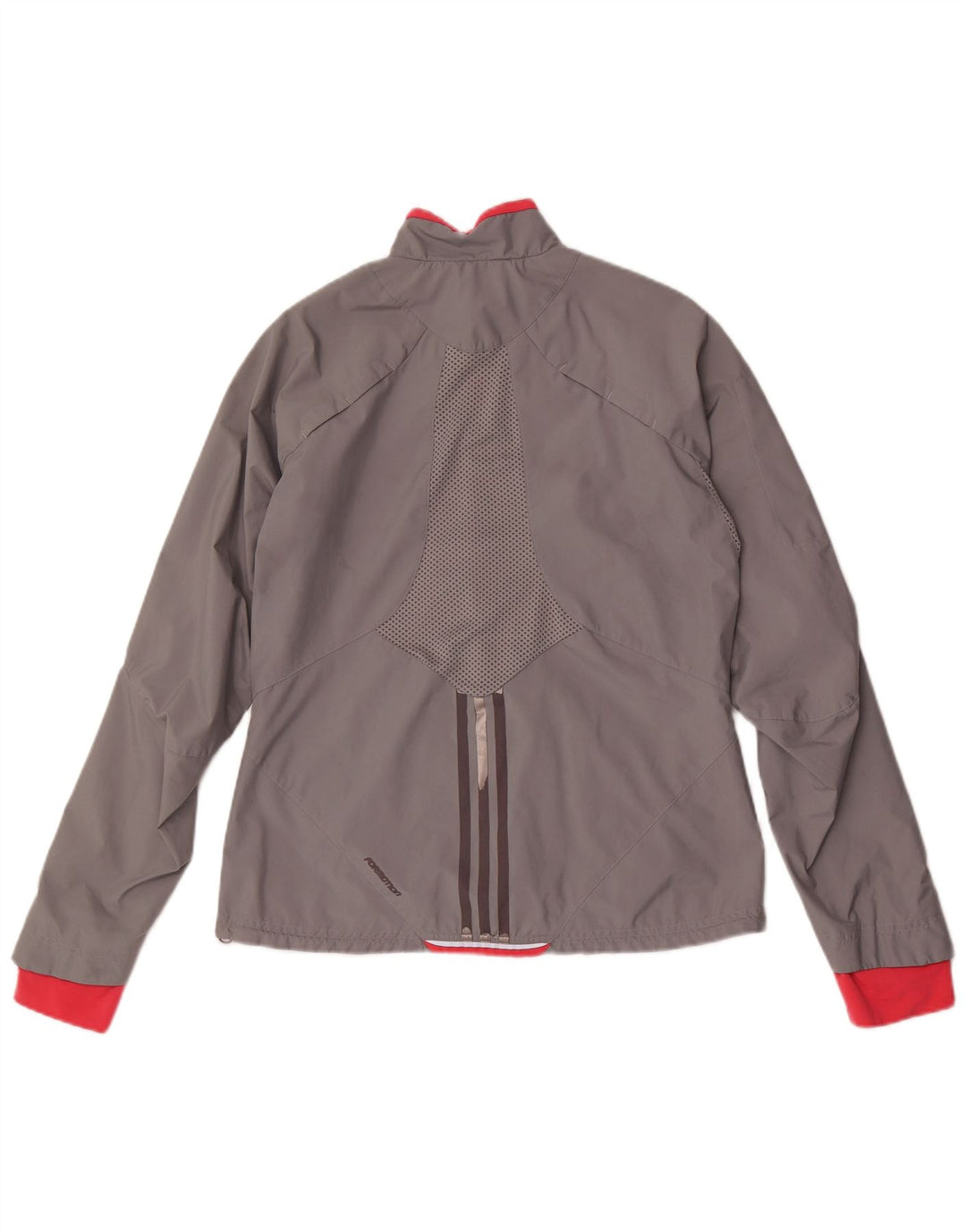 Женский спортивный костюм Adidas Top Jacket UK 16, большой серый полиэстер с цветными блоками