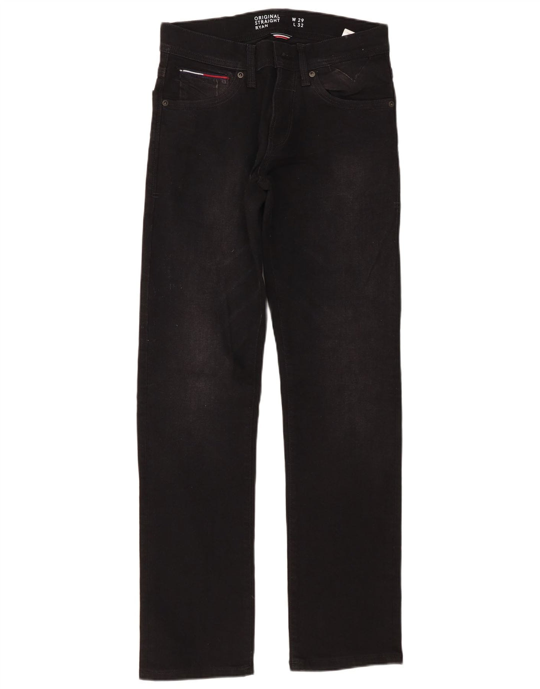 Мужские прямые джинсы TOMMY HILFIGER Ryan W29 L32, черный хлопок