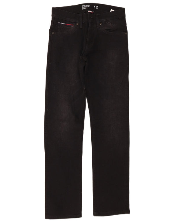 Мужские прямые джинсы TOMMY HILFIGER Ryan W29 L32, черный хлопок