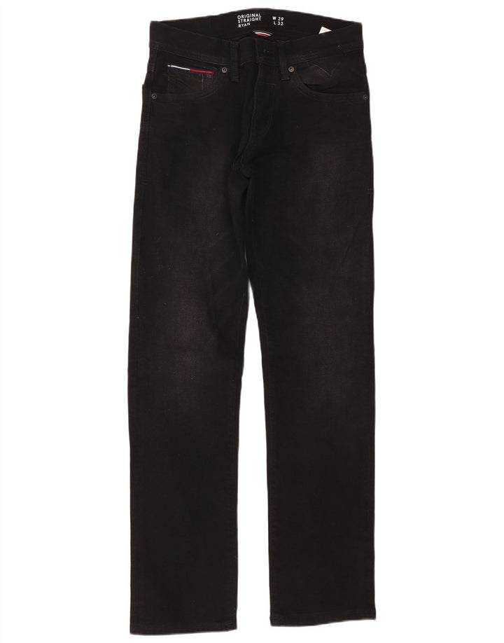 Мужские прямые джинсы TOMMY HILFIGER Ryan W29 L32, черный хлопок