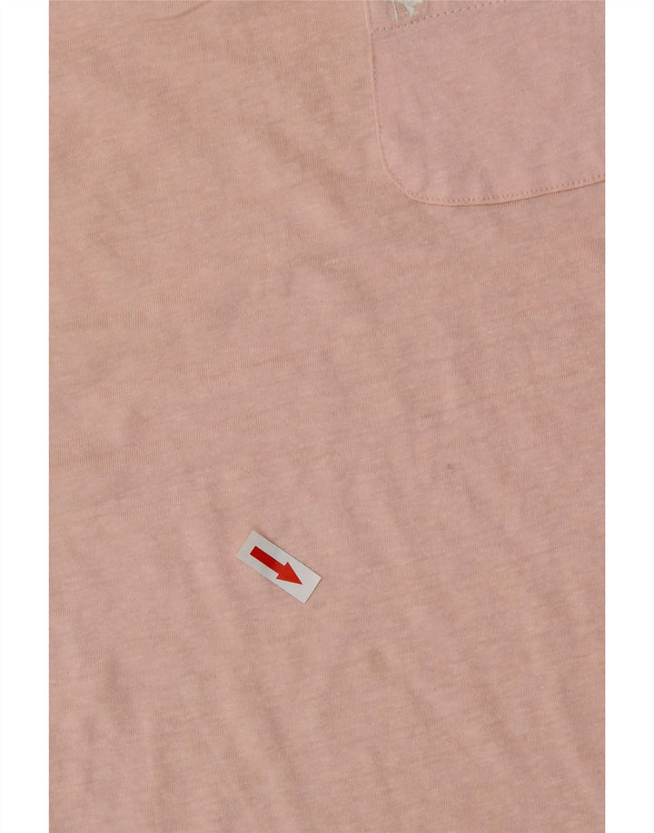 Женская футболка Jack Wills Top UK 12, средний розовый полиэстер