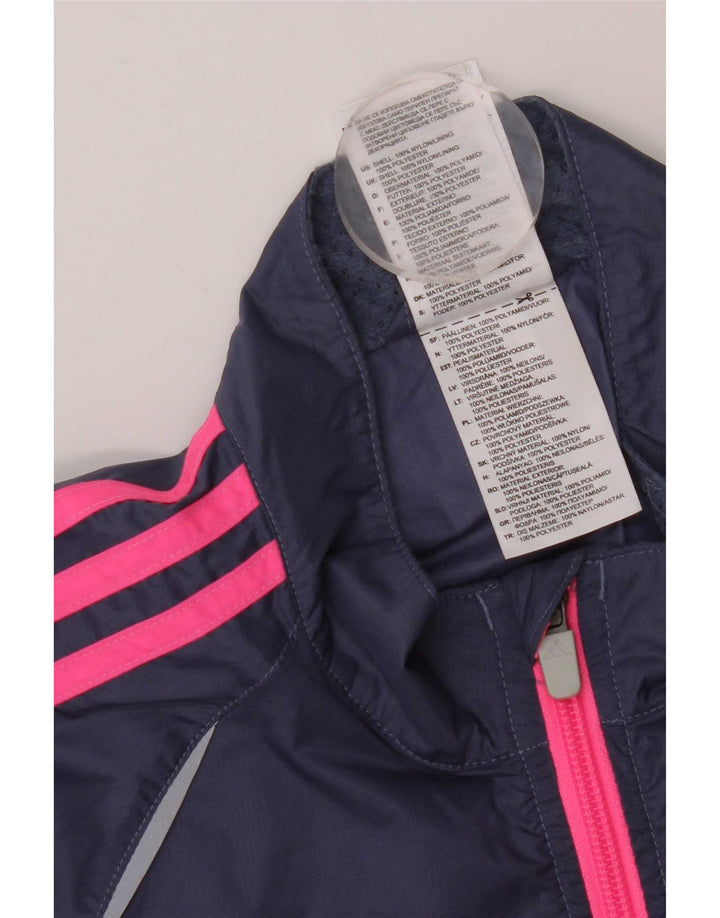 Женский спортивный костюм Adidas Top Jacket UK 16, большой темно-синий нейлон