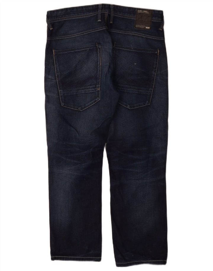 Мужские прямые джинсы Jack & Jones W32 L30 синие, хлопок