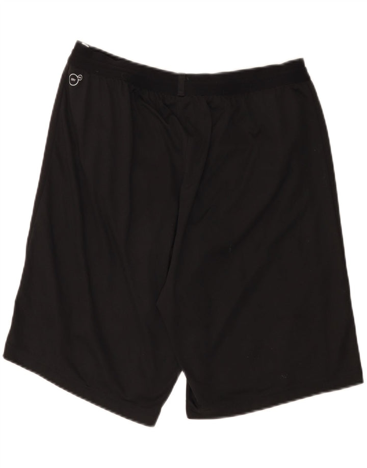 Мужские спортивные шорты Puma BVB Dortmund, большие черные из полиэстера