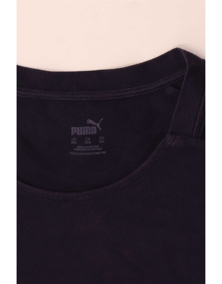 Мужская футболка Puma Top 3XL темно-синяя, хлопок