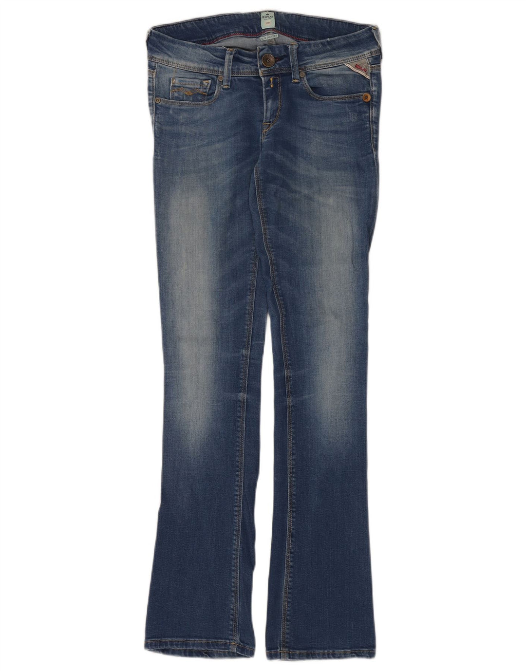 Женские узкие джинсы Bootcut Replay W25 L32 синие