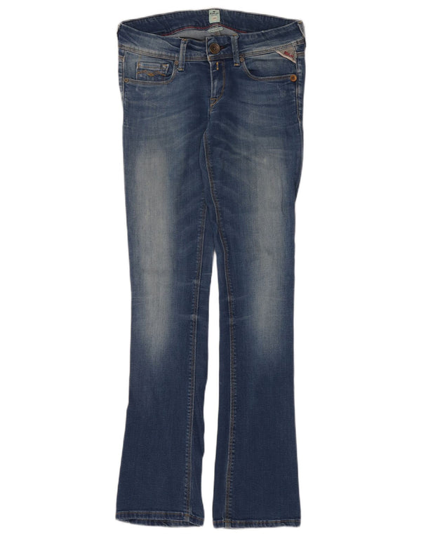 Женские узкие джинсы Bootcut Replay W25 L32 синие