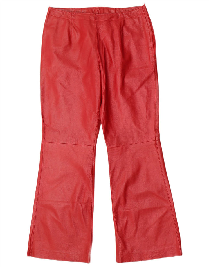 Женские кожаные брюки-клеш Conbipel IT 46 Large W30 L30 Красная кожа