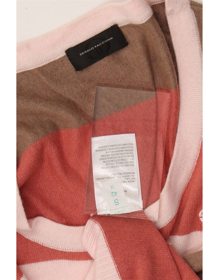 Женский джемпер с вырезом «лодочка» SERGIO TACCHINI, Великобритания, 10 маленьких разноцветных цветов