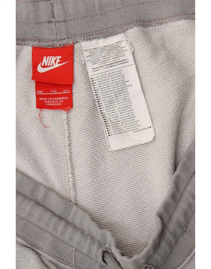 Мужские спортивные шорты Nike 2XL, серые, хлопок