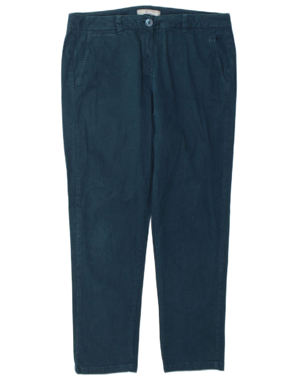 Женские прямые брюки чинос Marks & Spencer UK 12, средние W34 L28, зеленые