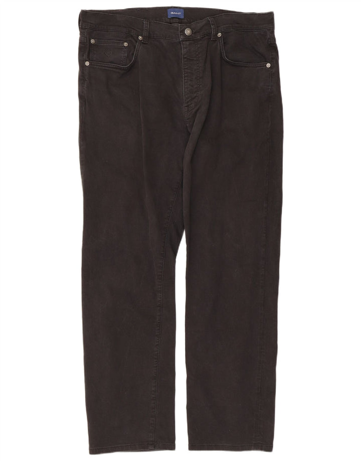 Мужские прямые джинсы Gant W38 L30, черный хлопок