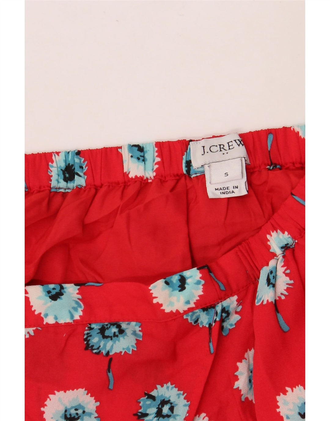 J. CREW Женская юбка с запахом, маленькая W27, красная с цветочным принтом