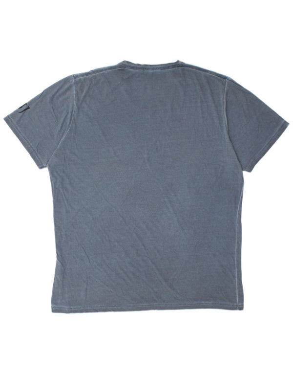 Мужская футболка Trussardi Jeans Top 2XL, синий хлопок