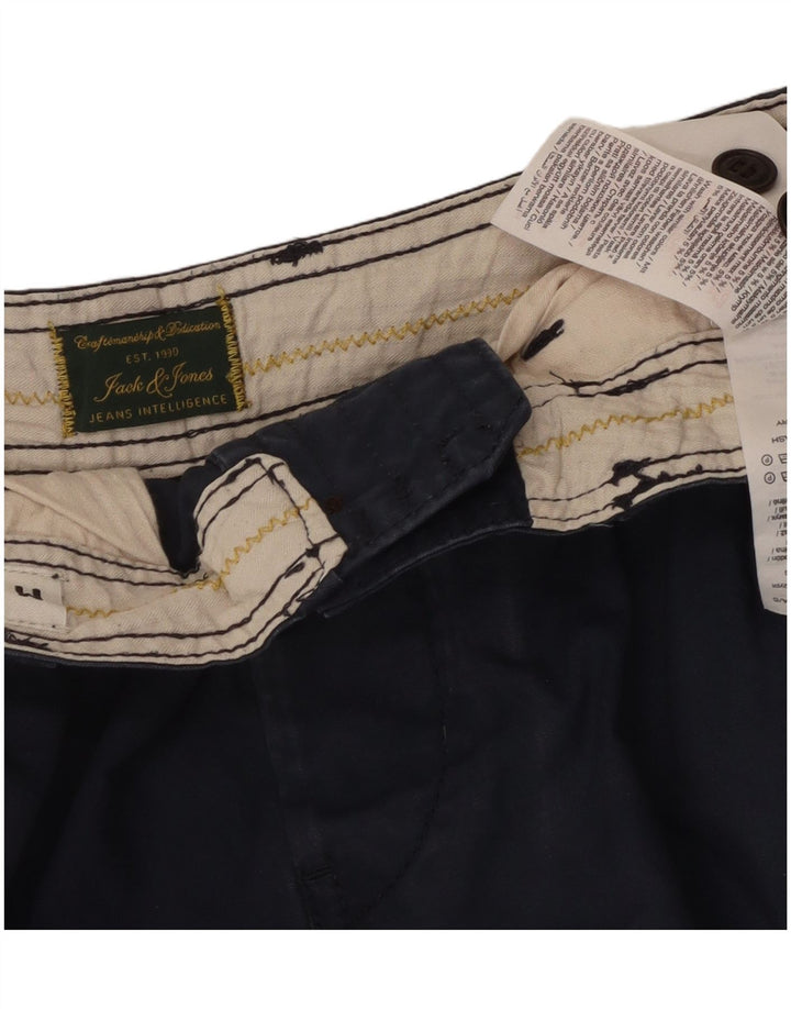 Мужские шорты-карго Jack & Jones Comfort Fit среднего размера W34, темно-синие, хлопковые