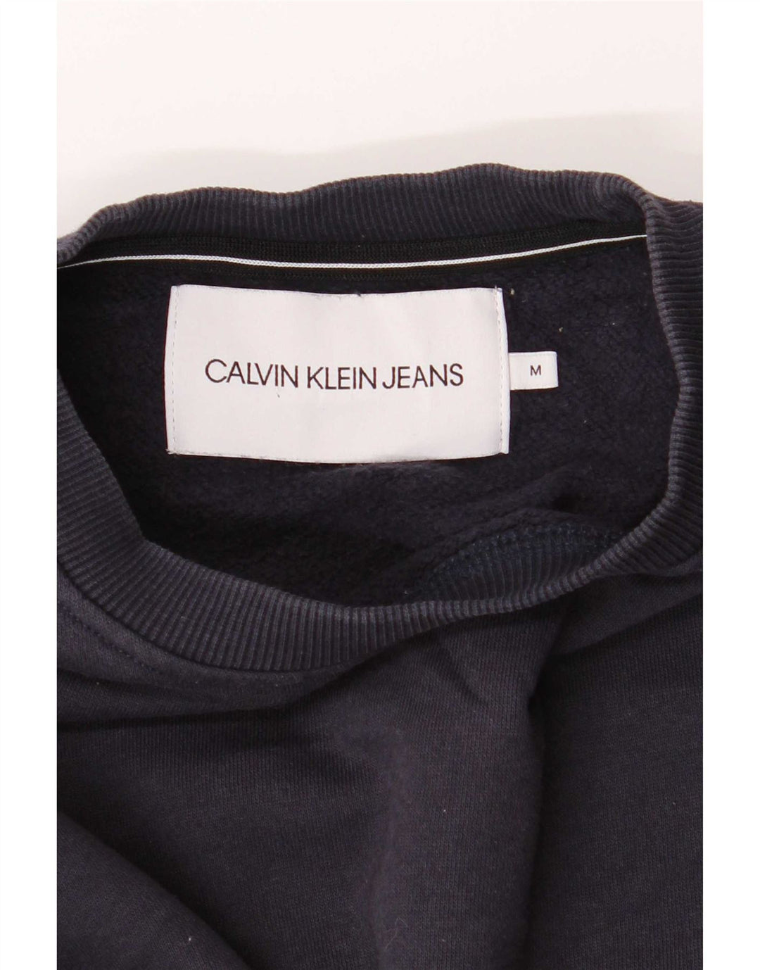 Мужской свитшот Calvin Klein Jeans, средний темно-синий хлопковый джемпер