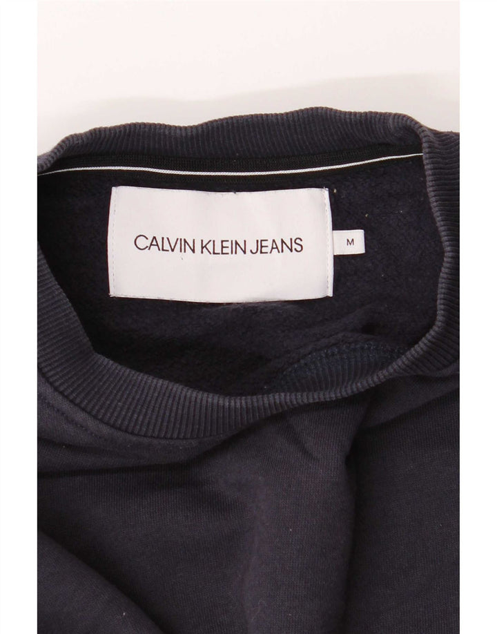 Мужской свитшот Calvin Klein Jeans, средний темно-синий хлопковый джемпер