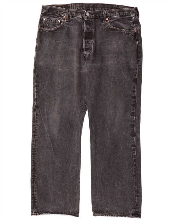 Мужские прямые джинсы Levi's 501 W40 L30 серые, хлопок