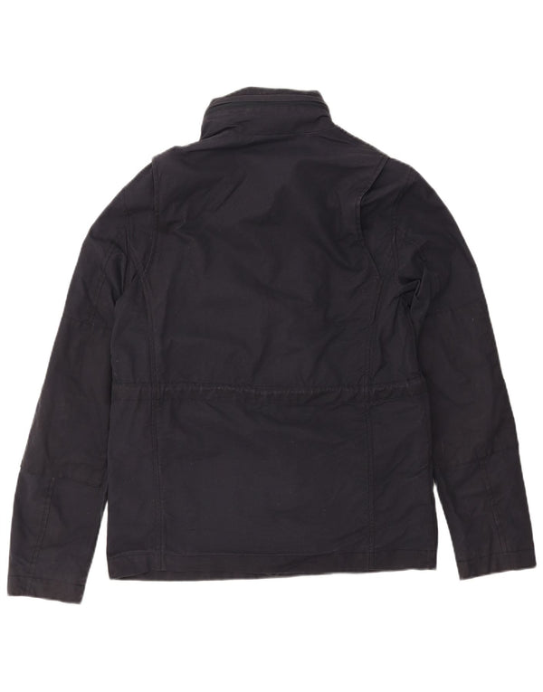 Мужская ветровка FRED PERRY с капюшоном, Великобритания 36, маленькая, темно-синяя, хлопок