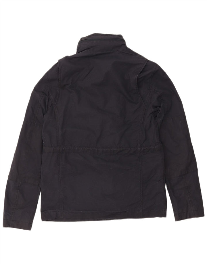 Мужская ветровка FRED PERRY с капюшоном, Великобритания 36, маленькая, темно-синяя, хлопок