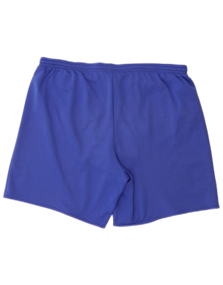Мужские спортивные шорты Adidas Climalite, большие синие, полиэстер