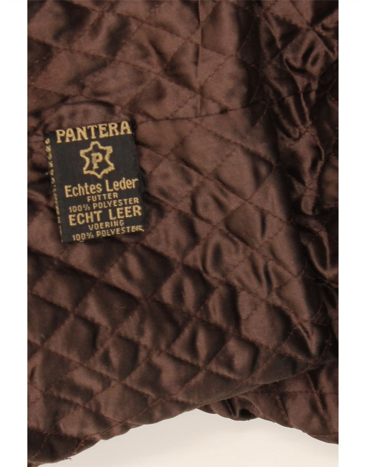 Мужская кожаная куртка PANTERA UK 44 2XL Коричневая кожаная