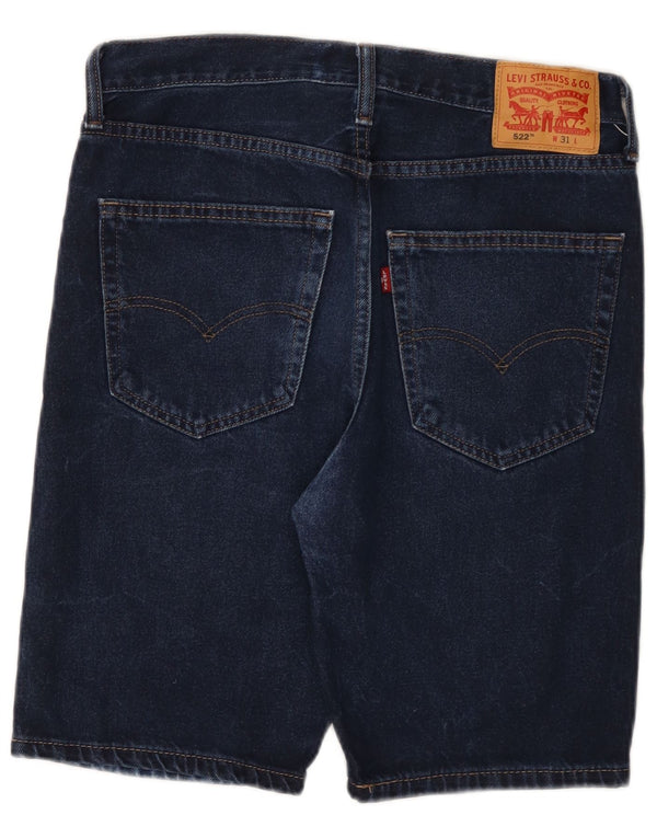 Мужские джинсовые шорты Levi's 522 W31, средние, темно-синие
