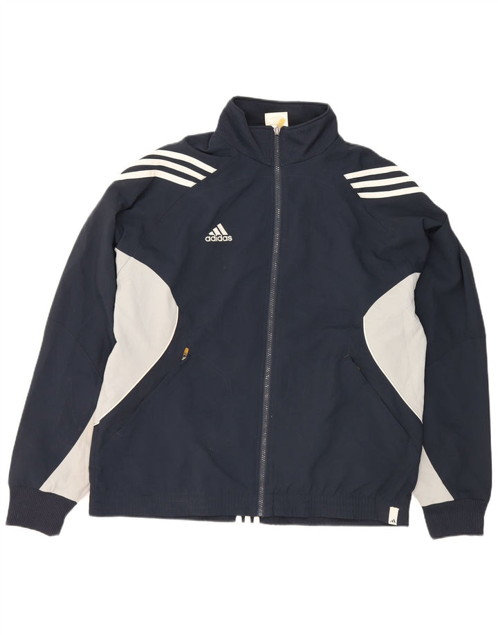Мужская спортивная куртка Adidas UK 40/42, средний темно-синий, цветной блок