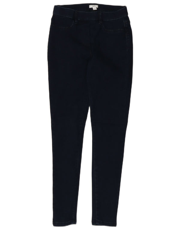 Женские джинсы скинни M&Co UK 10, маленькие W26 L28, темно-синие, хлопок