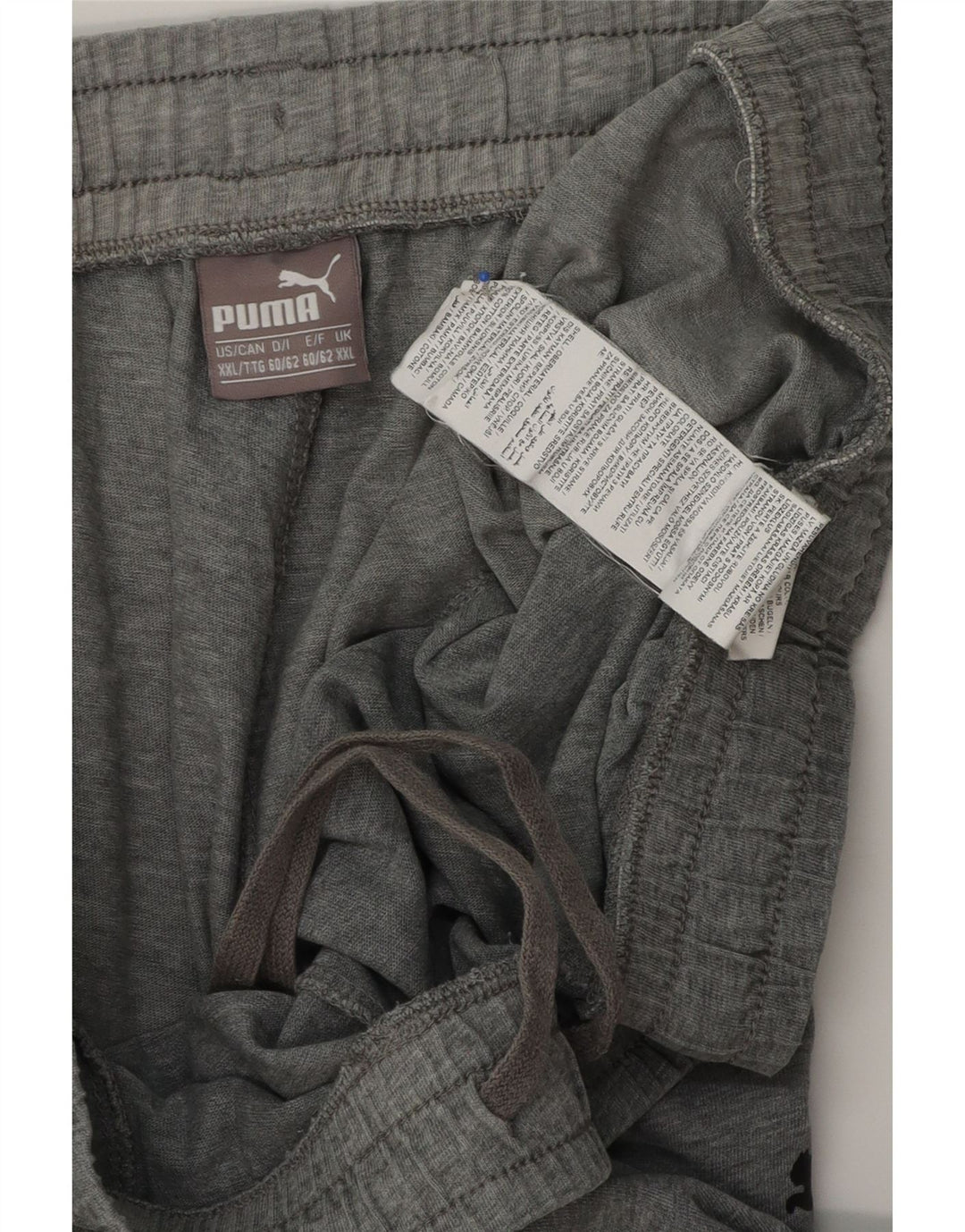 Мужские спортивные шорты PUMA с рисунком 2XL, серые, хлопок