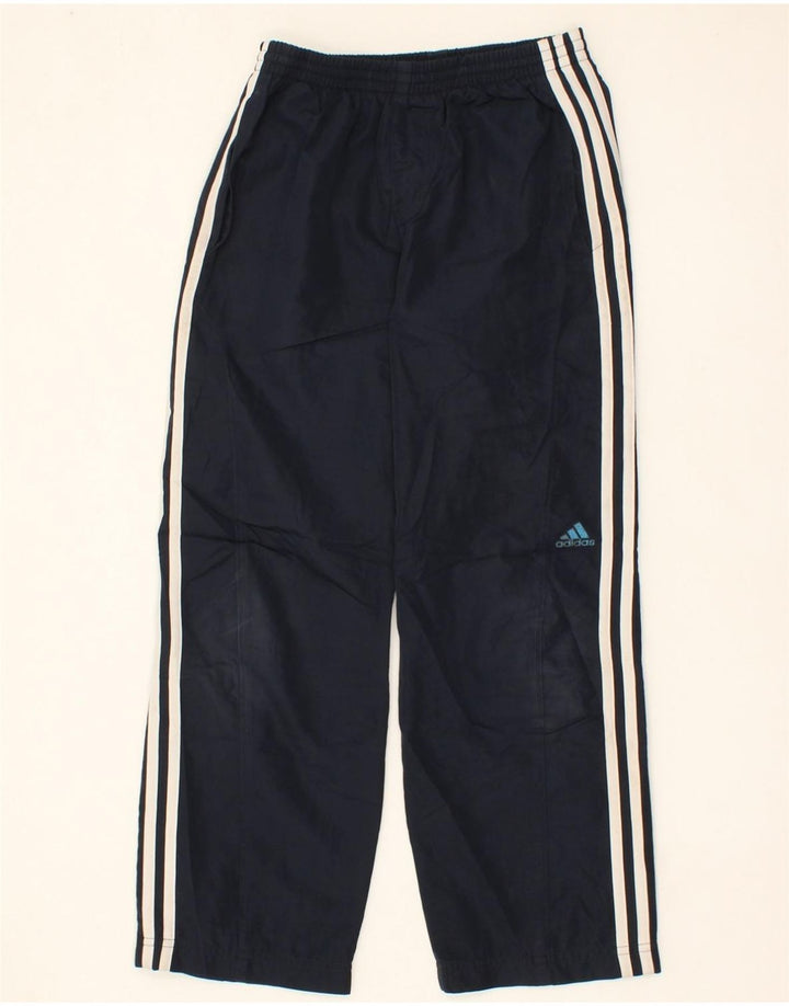 ADIDAS Boys Climacool Tracksuit Trousers 9-10 Years  Navy Blue Polyester Vintage Adidas and Second-Hand Adidas from Messina Hembry 