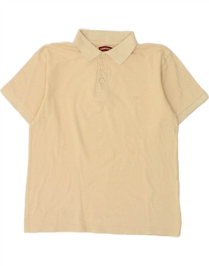 CARRERA Mens Polo Shirt Small Beige Cotton Vintage Carrera and Second-Hand Carrera from Messina Hembry 