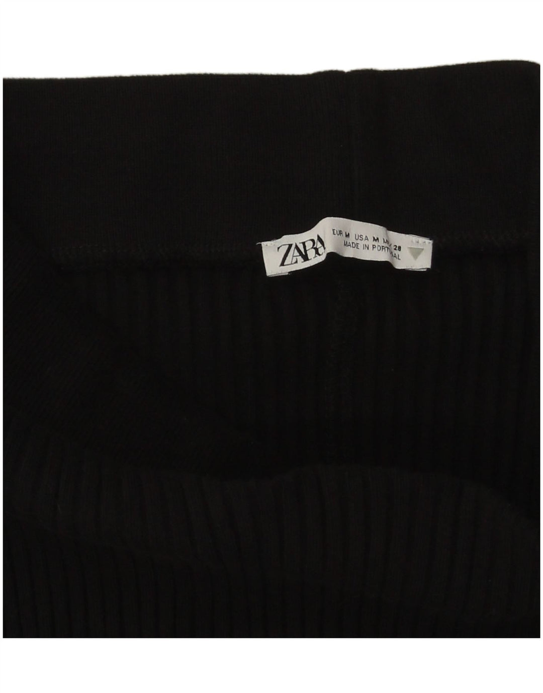 Женская трикотажная юбка миди Zara Medium W28, черная