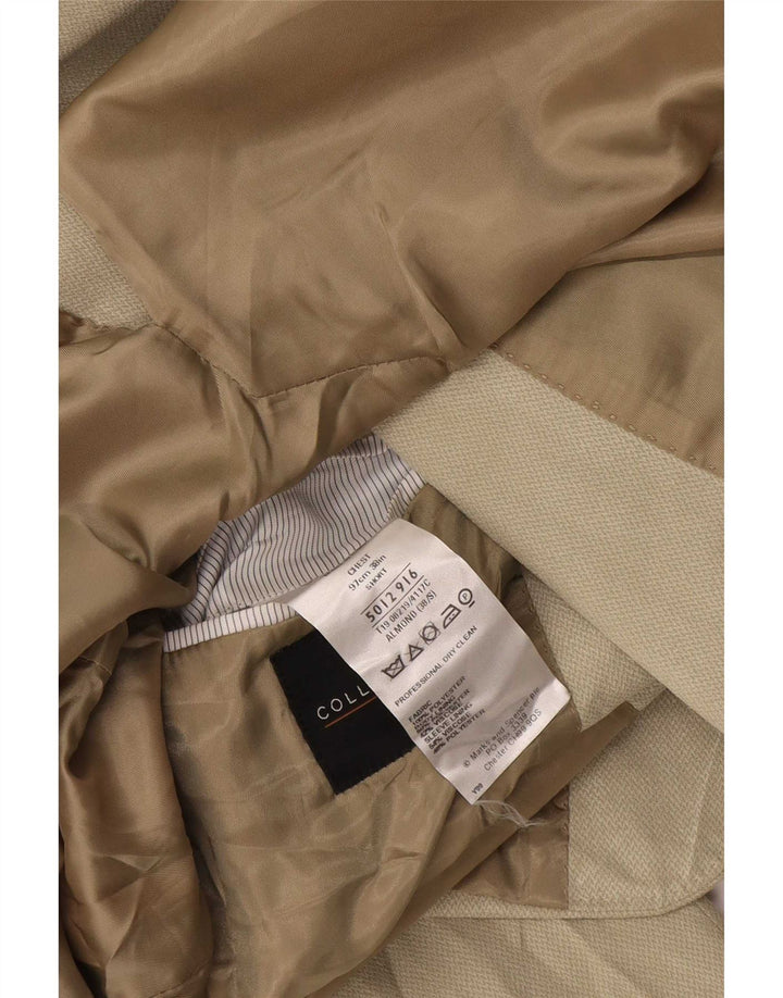 Мужской короткий пиджак на двух пуговицах Marks & Spencer UK 38 средний бежевый