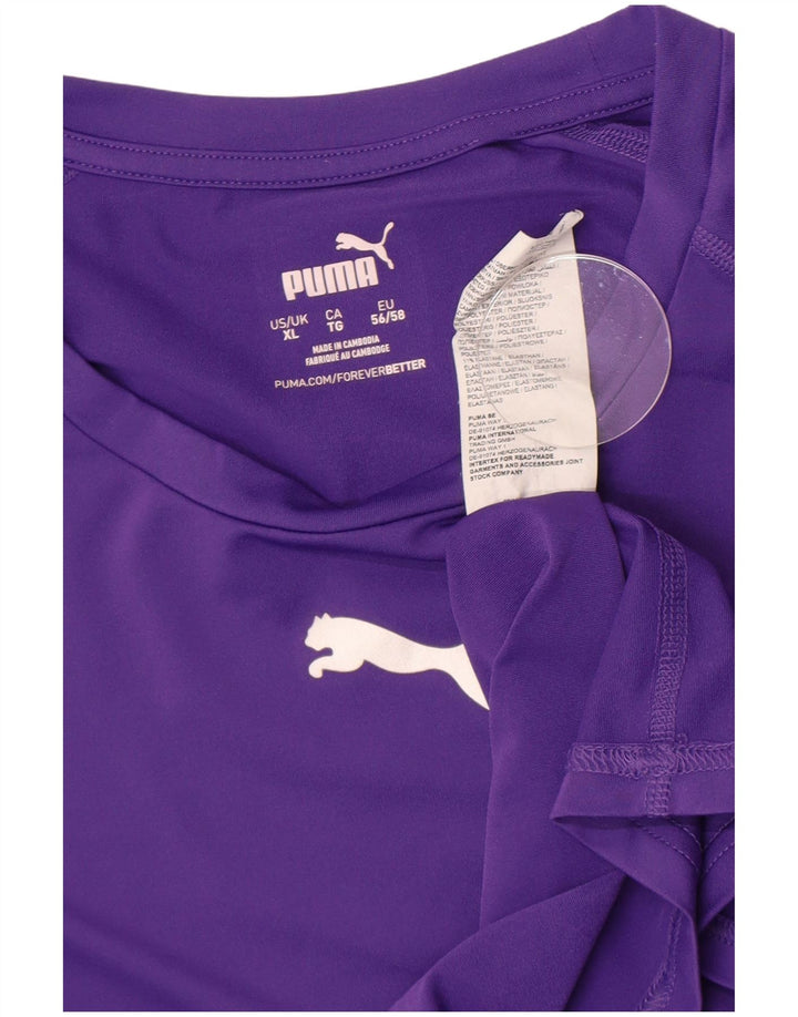 Женский топ Puma с длинным рукавом UK 18 XL, фиолетовый полиэстер