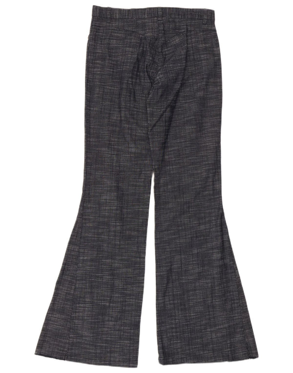 Женские повседневные брюки-клеш Morgan EU 38 Medium W28 L32 Темно-синие в крапинку