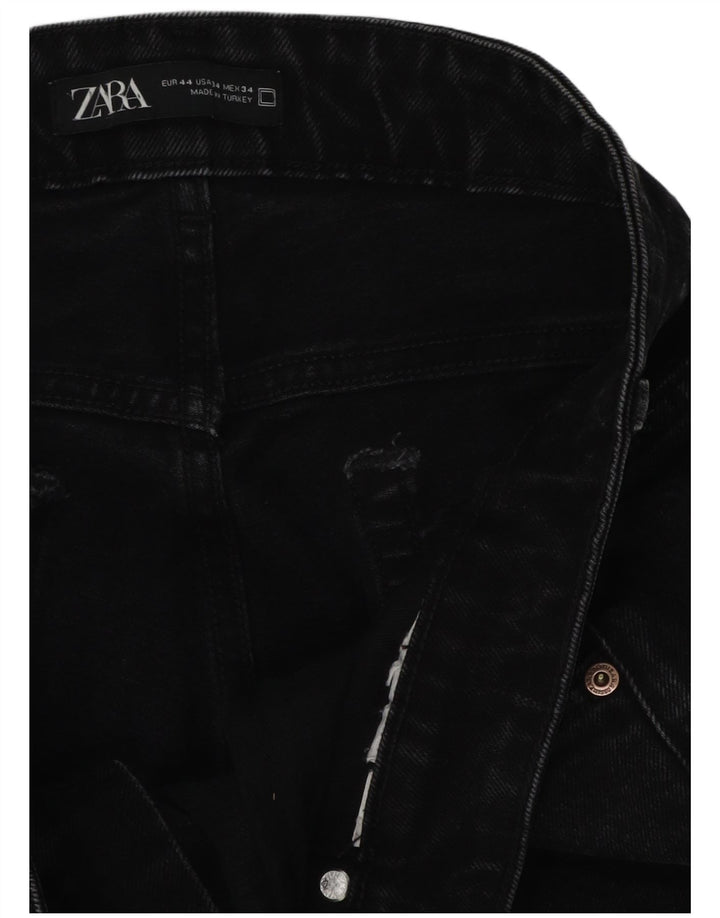 Мужские прямые джинсы Zara EU 44 XL W34 L30 черные