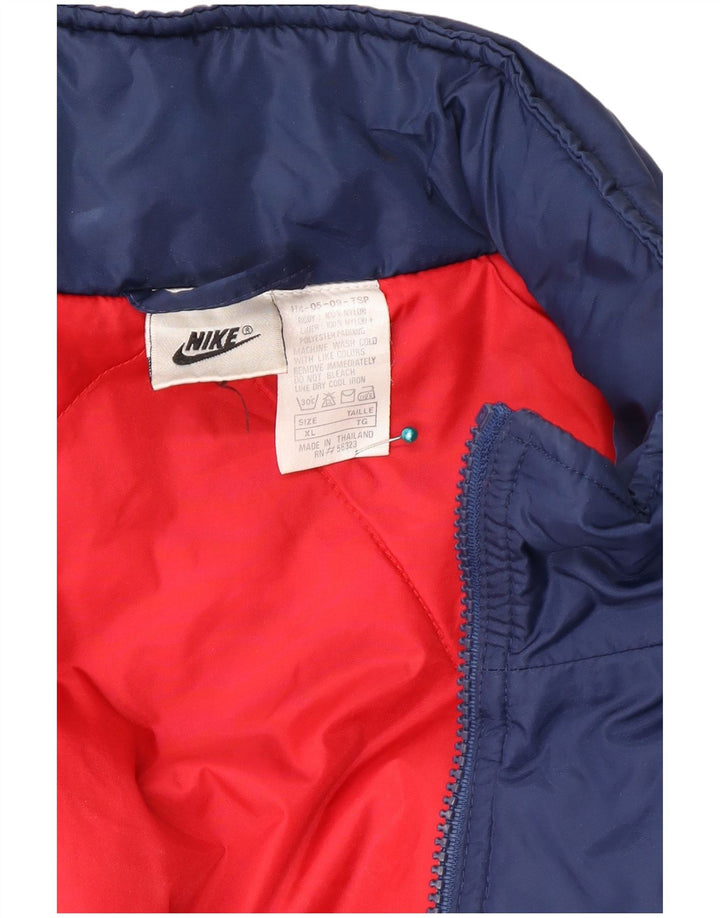 Мужская ветровка Nike UK 42 XL темно-синяя нейлоновая