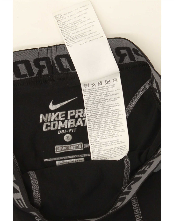 Мужские леггинсы с рисунком Nike Dri Fit, маленький черный полиэстер