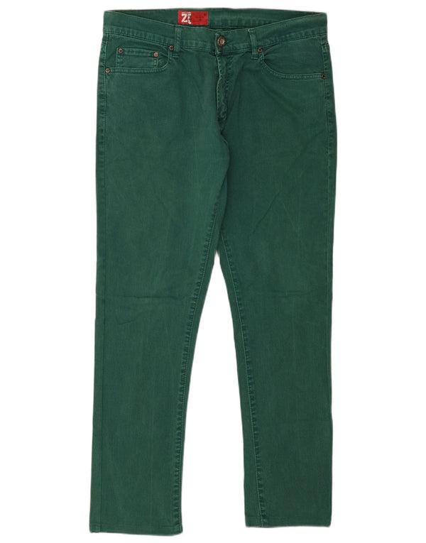 Мужские узкие джинсы Zara EU 46 XL W36 L30, зеленый хлопок